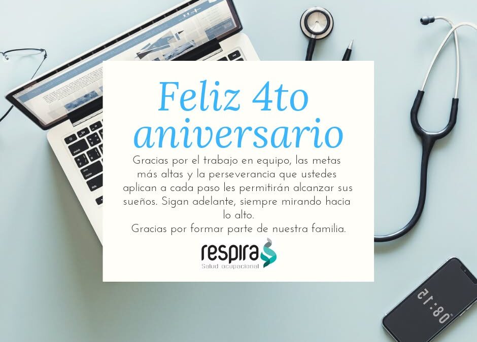 Feliz 4to Aniversario Respira